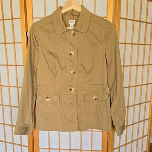 Bass Khaki Fitted Utility Jacket - Women's Size XS
